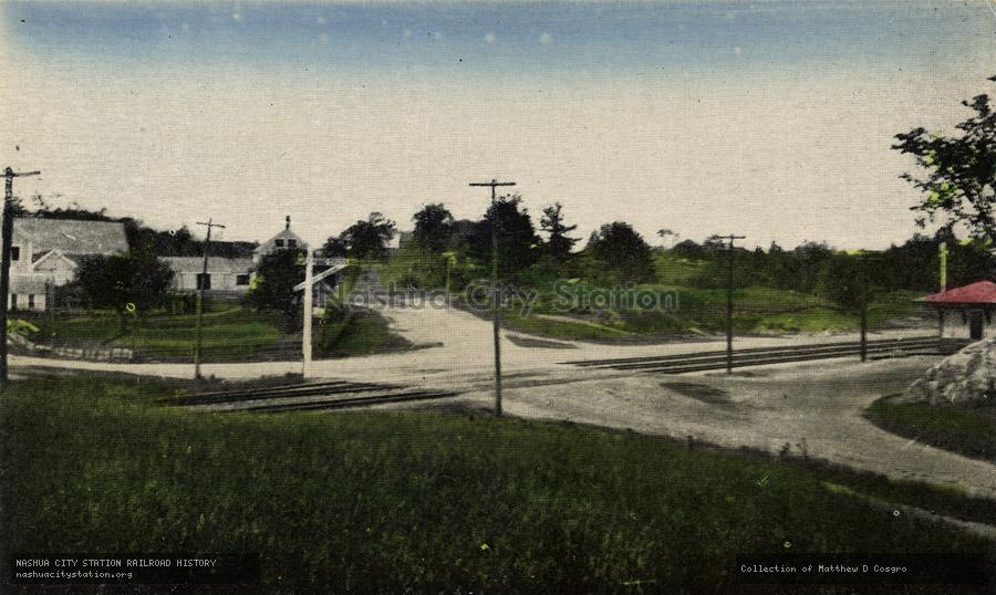 Postcard: Depot Square, Sandown, New Hampshire